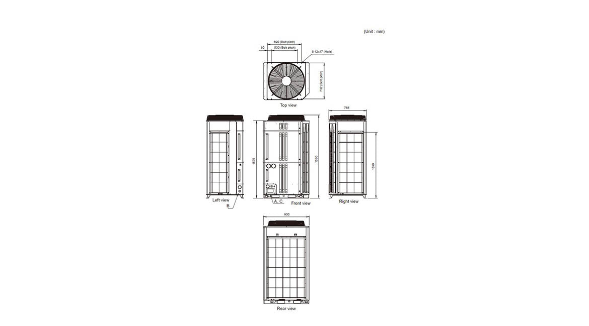 Fujitsu ARTH36KHTA-HP (10.0kW)